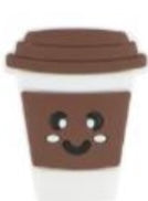 Cup of Coffee- Brown Focal Bead (Pre-Buy)