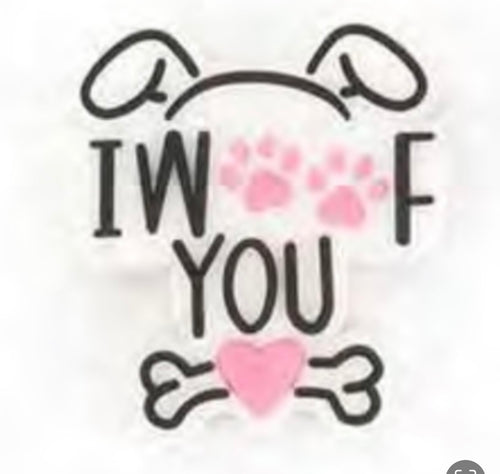 I Woof You Focal Bead (Pre-Buy)