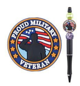 Proud Military Veteran Focal Bead (Pre-Buy)