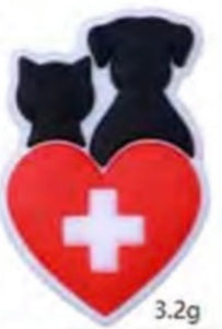 Dog & Cat Heart (Vet) Focal Bead (Pre-Buy)