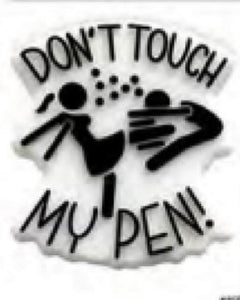 Don’t Touch My Pen Focal Bead (Pre-Buy)