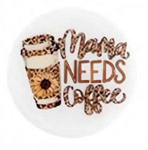 Mama Needs Coffee Focal Bead (Pre-Buy)