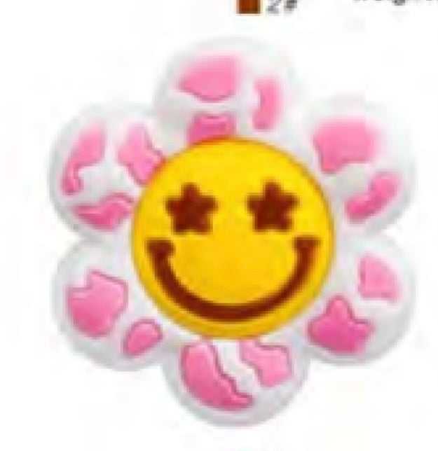 Flower with Smiley Face Focal Bead (Pre-Buy)