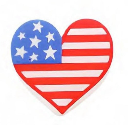 Flag Heart Focal Bead (Pre-Buy)