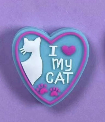 I Love my Cat Focal Bead (Pre-Buy)