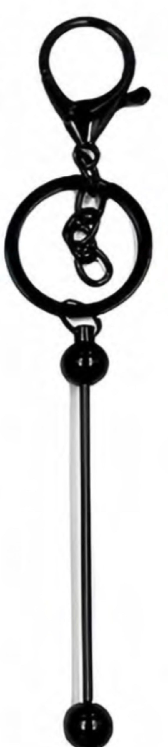 (Copy) Beadable Keychain Black  Focal Bead (Pre-Buy)
