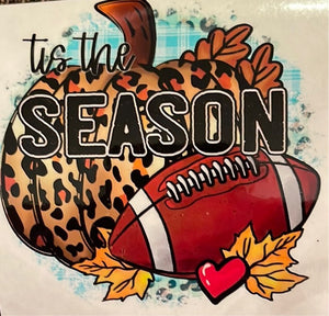 It’s the Season Football Clear Cast Sticker
