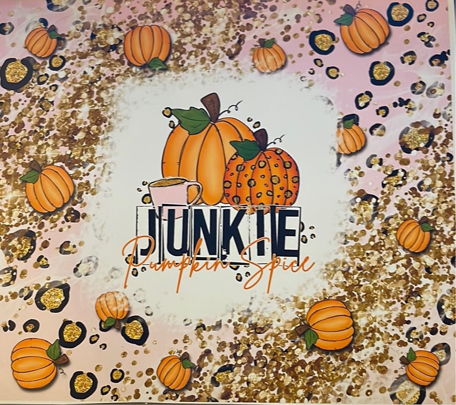 Pumpkin Spice Junkie 20 oz Skinny Wrap