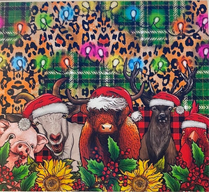 Farm Animal Christmas 20 oz Skinny Wrap