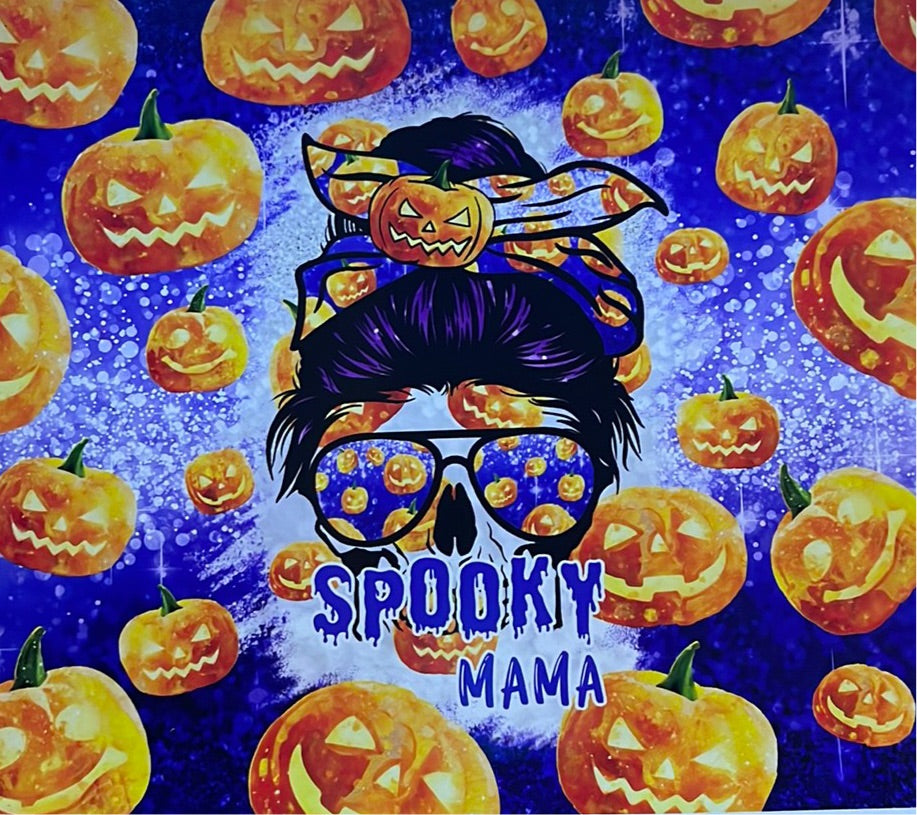 Spooky Mama 20 Oz Skinny Vinyl Wrap