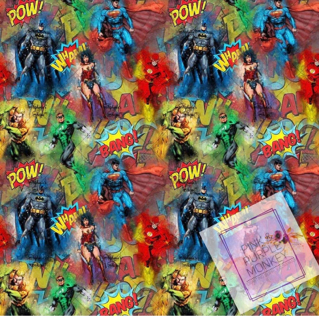 Heroes Collage Vinyl Sheet 12 x 12