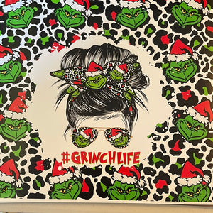 Grinch Life 20 oz Skinny Vinyl Wrap