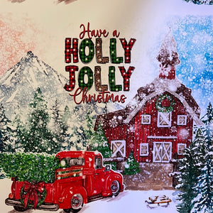 Have a Holly Jolly Christmas 20 oz Skinny Vinyl Wrap