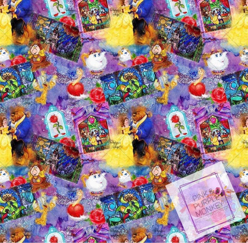 Magical Rose Characters Vinyl Sheet 12 x 12