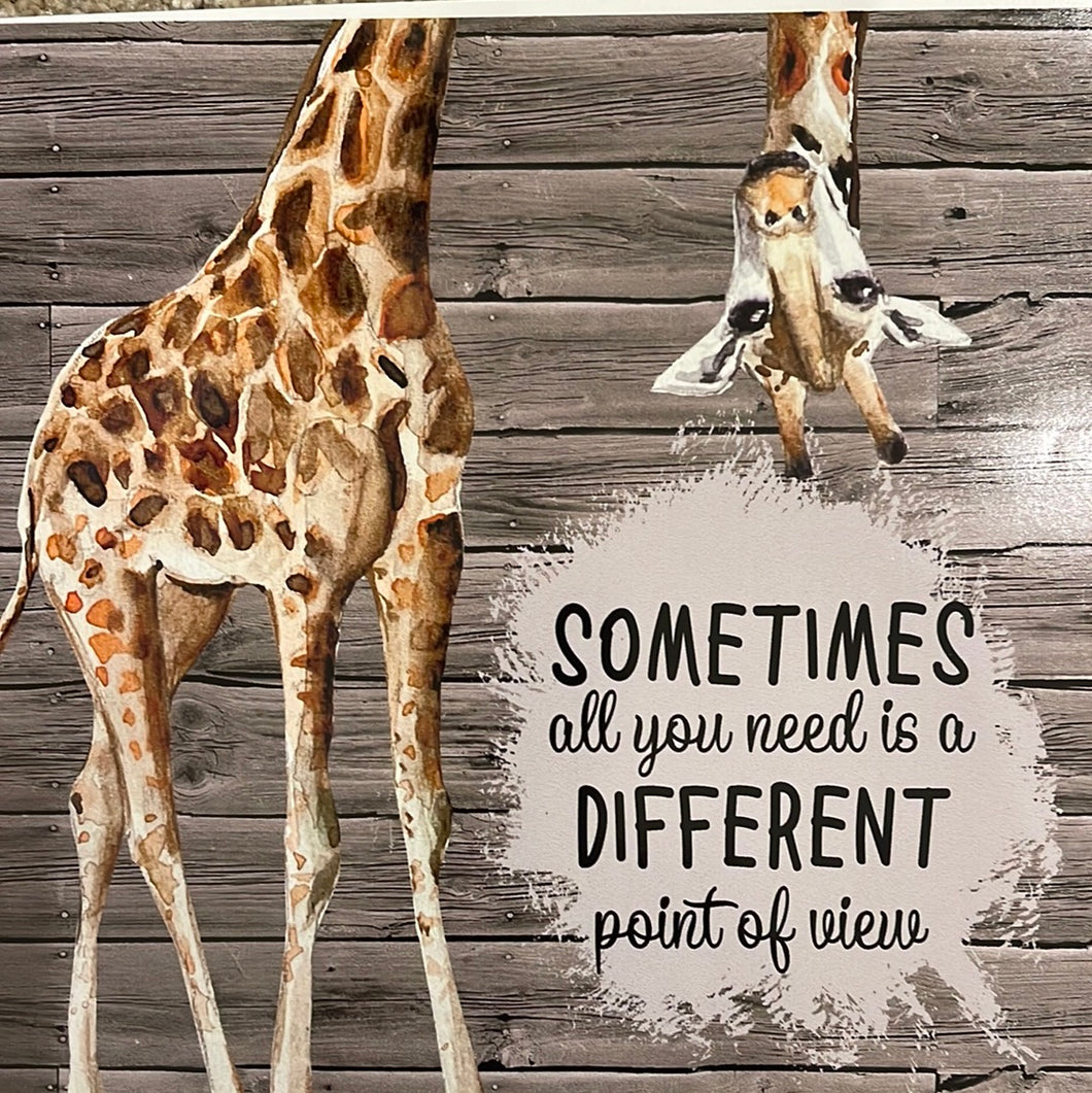Sometimes all you need is a Different View 20 oz skinny tumbler vinyl wrap