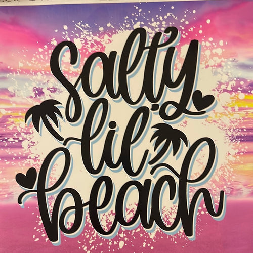 Salty Lil Beach 20 oz Skinny Vinyl Wrap
