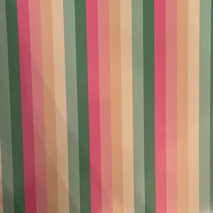 Pink & Green Stripe 12 x 12 Sheet of Vinyl