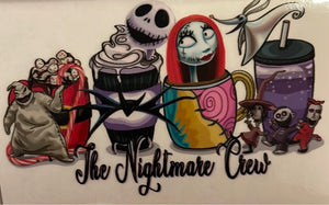 The Nightmare Crew Clear Cast sticker