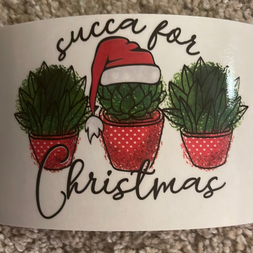Sucks for Christmas Clear Cast Sticker