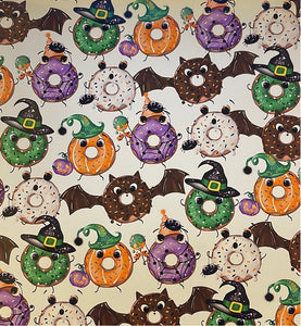 Spooky Halloween Donuts 12 x 12 Vinyl Sheet