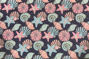 Seashells & Starfish Fabric cut