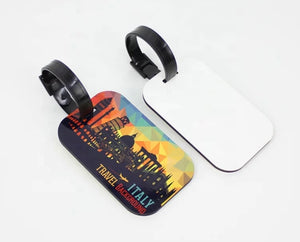 Sublimation Blank MDF Wood Luggage Tag Double Sided