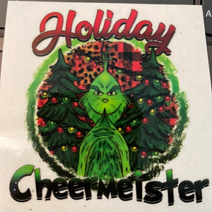 Holiday Cheermeister Clear Cast Sticker