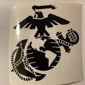 Marine Corps Emblem Clear Cast Sticker