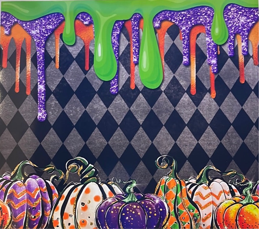 Halloween Drip 20 oz Vinyl Wrap