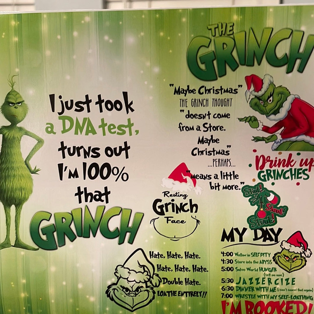 Grinch DNA Test 20 oz Skinny Vinyl Wrap