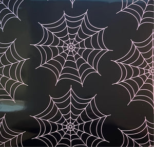 Spider Web Dark Base Vinyl Sheet 12x12