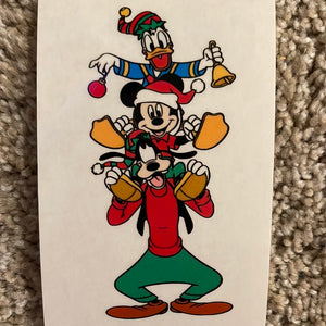 Mickey Friends on Top Clear Cast Sticker