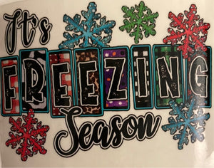 It’s Freezing Season Clear Cast sticker
