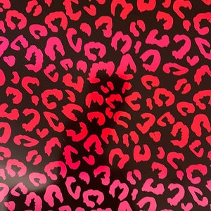 Pink & Red Leopard 12 x 12 Vinyl Sheet