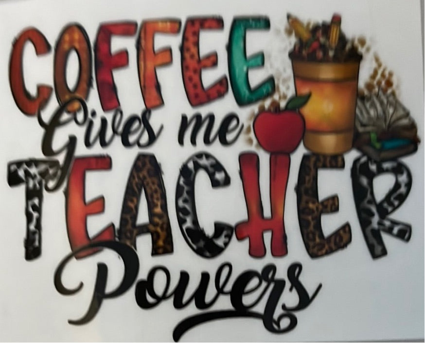 Coffee Give me Teacher Power Pink & Purple Monkey