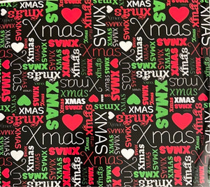 Christmas Words with Hearts 20  oz skinny tumbler vinyl wrap