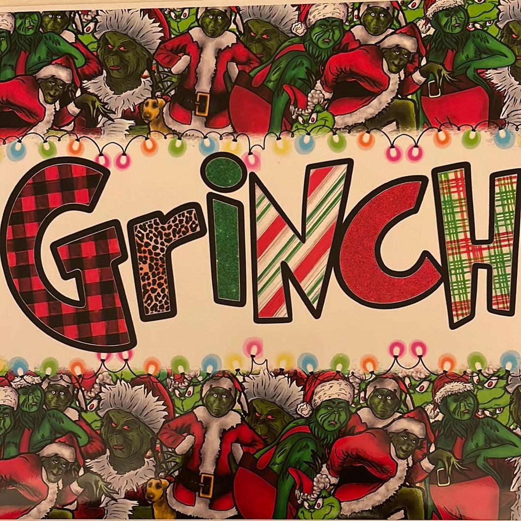 Grinch 20 oz Skinny Vinyl Wrap