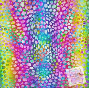 Large Watercolor Snake Vinyl Sheet 12 x 12
