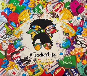 Teacher Life 20 oz Skinny Vinyl Wrap