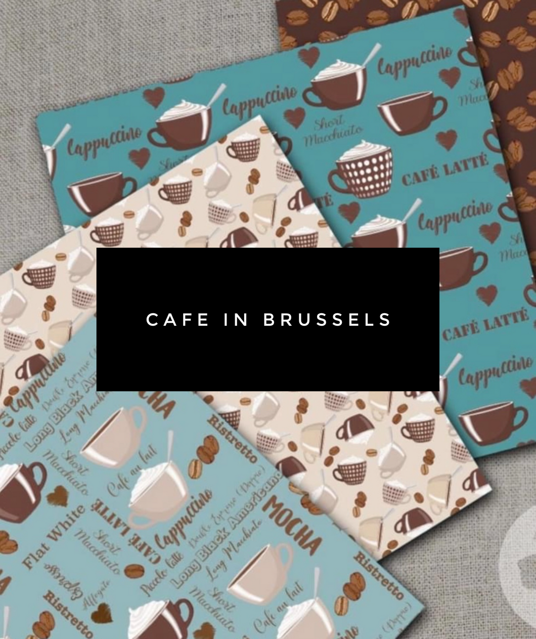 Cafe in Brussels 12x12 Vinyl Bundle (4 sheets)