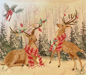 Christmas Deer Vinyl Wrap 20 oz straight