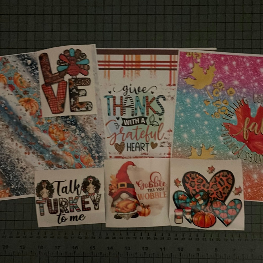Thanksgiving Vinyl / Sticker Bundle