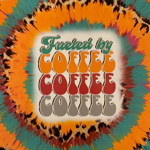 Fueled by Coffee 20 oz Skinny Vinyl Wrap