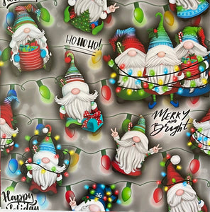 Gnomes with Lights 12 x 12 Vinyl Sheet