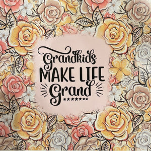 Grandkids Make Life Grand 20 oz skinny tumbler vinyl wrap