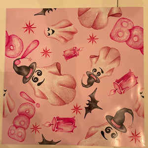 Bubblegum Boo 12 x 12 Vinyl Sheet